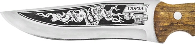Обзор КИЗЛЯР «ГЮРЗА». Бюджетный нож с уникальным рисунком на лезвии